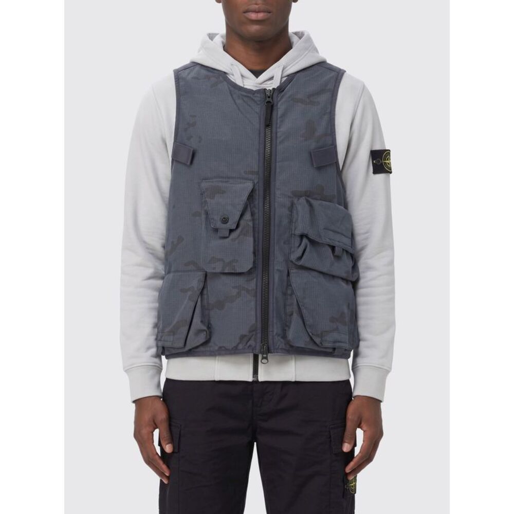 Stone Island Suit Vest Men Blue